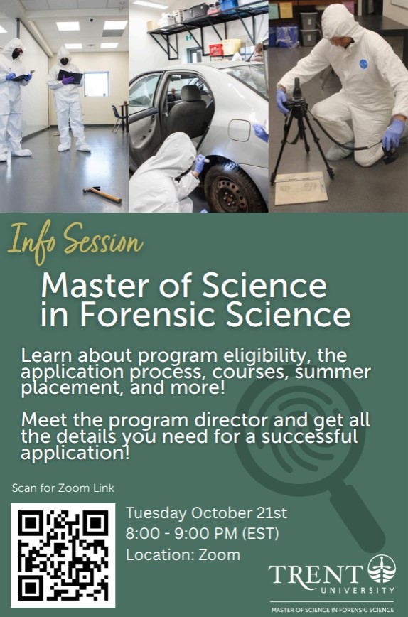 Are you interested in a MSc in Forensic Science?